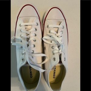 Men’s white canvas original converse - 12